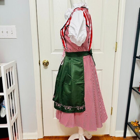 NWOT OKTOBERFEST HALLOWEEN DRINDL TRADITIONAL GERMAN MAID DRESS 2 PIECE - Picture 8 of 9
